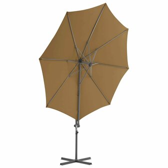 Parasol met draagbare voet taupe 8719883591919 4