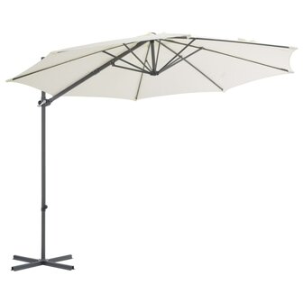 Parasol met draagbare voet zandkleurig 8719883591889 2