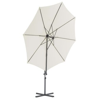 Parasol met draagbare voet zandkleurig 8719883591889 3