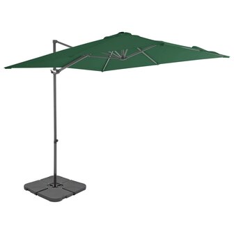 Parasol met draagbare voet groen 8719883591858 1