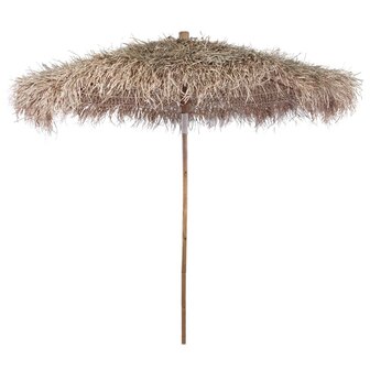 Parasol van bamboe met dak van bananenbladeren 210 cm 8718475507239 1