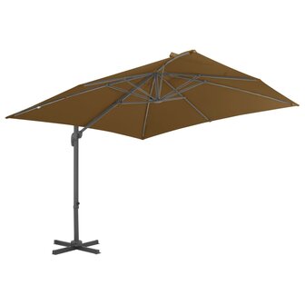 Parasol met draagbare voet taupe 8719883591971 3