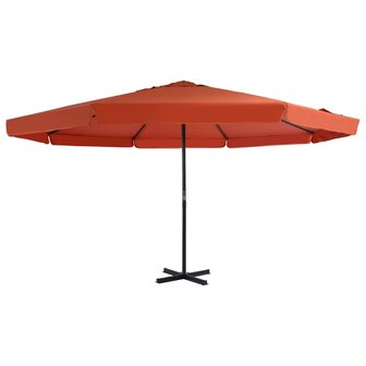 Parasol met aluminium paal 500 cm terracottakleurig 8718475626060 1