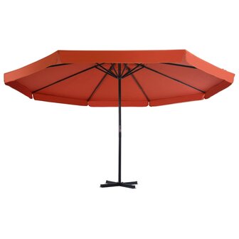 Parasol met aluminium paal 500 cm terracottakleurig 8718475626060 2