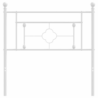 Hoofdbord 100 cm metaal wit 8721012249509 3