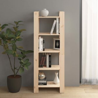 Boekenkast/kamerscherm 60x35x160 cm massief grenenhout 8720286905272 1