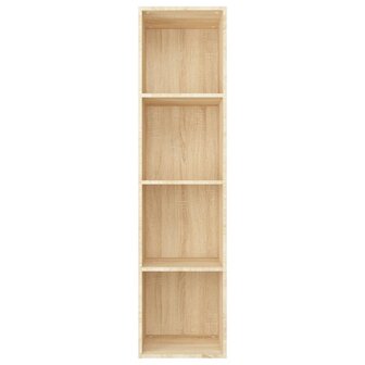 Boekenkast/tv-meubel 36x30x143cm bewerkt hout sonoma eikenkleur 8719883673080 4