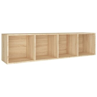 Boekenkast/tv-meubel 36x30x143cm bewerkt hout sonoma eikenkleur 8719883673080 8