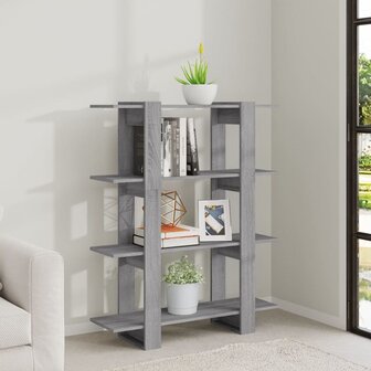 Boekenkast/kamerscherm 100x30x123,5 cm grijs sonoma eiken 8720286843956 6