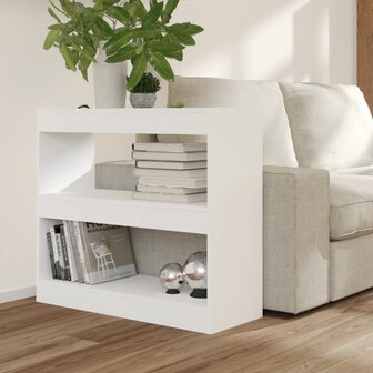 Boekenkast/kamerscherm 80x30x72 cm wit 8720286843413 6