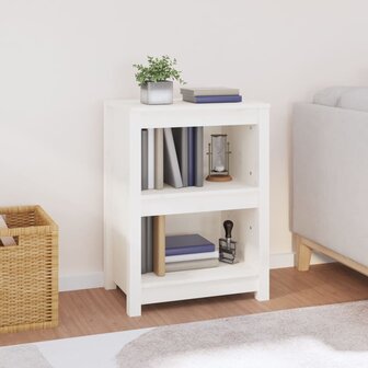 Boekenkast 50x35x68 cm massief grenenhout wit 8720845556518 1