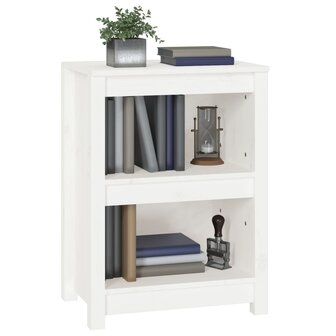 Boekenkast 50x35x68 cm massief grenenhout wit 8720845556518 4