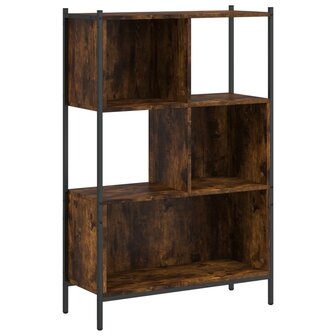 Boekenkast 72x28x109 cm bewerkt hout gerookt eikenkleurig 8721012339361 2