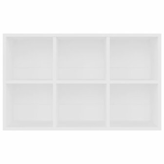 Boekenkast/dressoir 66x30x98 cm bewerkt hout wit 8719883675039 10