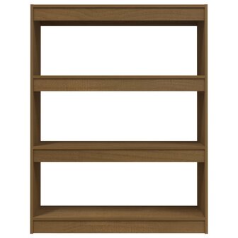 Boekenkast/kamerscherm 100x30x103 cm grenenhout honingbruin 8720286609163 5