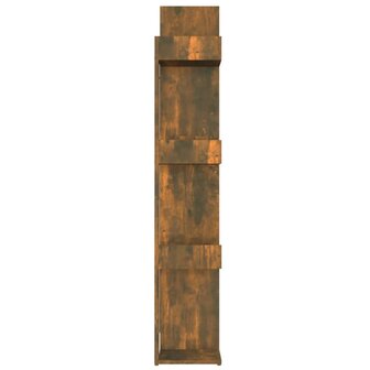 Boekenkast 86x25,5x140 cm bewerkt hout gerookt eikenkleurig 8720286979389 6