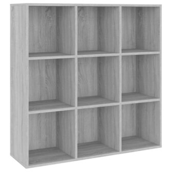 Boekenkast 98x29x97,5 cm grijs sonoma eikenkleurig 8720286954348 2