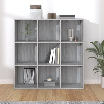 Boekenkast 98x29x97,5 cm grijs sonoma eikenkleurig 8720286954348 5