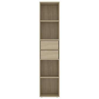 Boekenkast 36x30x171 cm bewerkt hout sonoma eikenkleurig 8720286016640 4