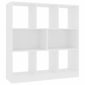 Boekenkast 97,5x29,5x100 cm bewerkt hout wit 8719883673325 2