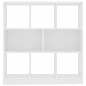 Boekenkast 97,5x29,5x100 cm bewerkt hout wit 8719883673325 4