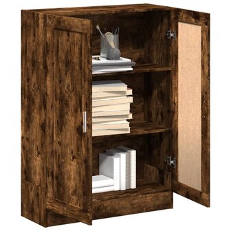 Boekenkast 82,5x30,5x115 cm bewerkt hout gerookt eikenkleurig 8720845922528 4