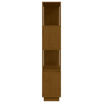 Boekenkast/kamerscherm 80x25x132 cm massief hout honingbruin 8720286906057 6