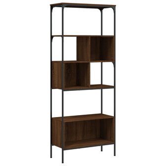 Boekenkast 5-laags 76x33x188,5 cm bewerkt hout bruineikenkleur 8721012340589 2