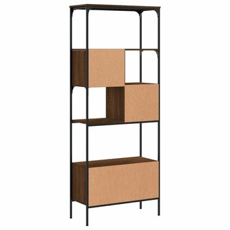 Boekenkast 5-laags 76x33x188,5 cm bewerkt hout bruineikenkleur 8721012340589 7