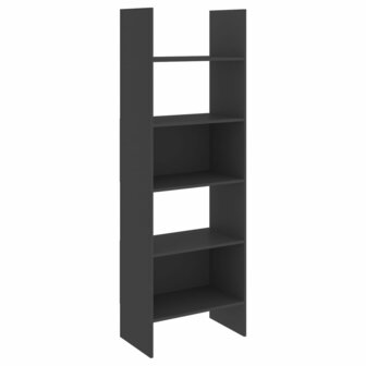 Boekenkast 60x35x180 cm bewerkt hout grijs 8720286352649 2