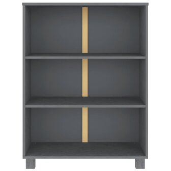 Boekenkast HAMAR 85x35x112 cm massief grenenhout donkergrijs 8720286818329 3