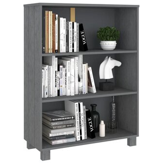 Boekenkast HAMAR 85x35x112 cm massief grenenhout donkergrijs 8720286818329 6