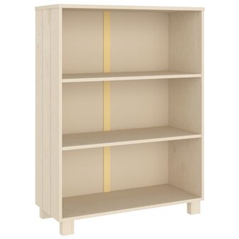 Boekenkast HAMAR 85x35x112 cm massief grenenhout honingbruin 8720286818305 2