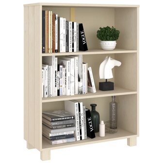 Boekenkast HAMAR 85x35x112 cm massief grenenhout honingbruin 8720286818305 6