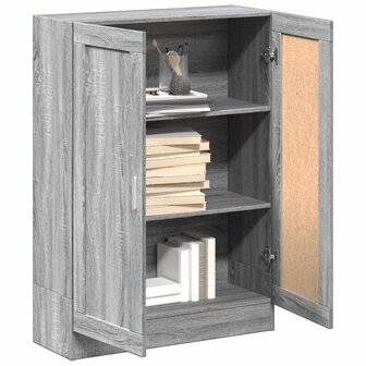 Boekenkast 82,5x30,5x115 cm bewerkt hout grijs sonoma eiken 8720845922535 4