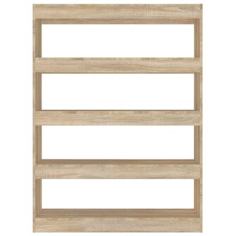 Boekenkast/kamerscherm 100x30x135 cm sonoma eikenkleurig 8720286843789 3