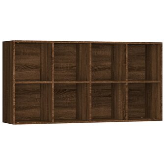 Boekenkast 66x30x130 cm bewerkt hout bruin eikenkleur 8720286975138 6