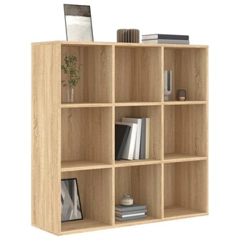 Boekenkast 98x29x97,5 cm bewerkt hout sonoma eikenkleurig 8719883869865 3