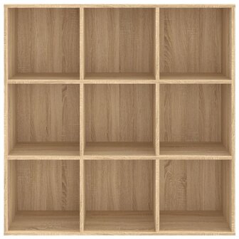 Boekenkast 98x29x97,5 cm bewerkt hout sonoma eikenkleurig 8719883869865 4