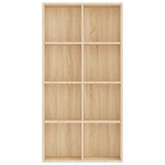 Boekenkast/dressoir 66x30x130 cm bewerkt hout sonoma eikenkleur 8719883673172 4