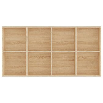 Boekenkast/dressoir 66x30x130 cm bewerkt hout sonoma eikenkleur 8719883673172 9