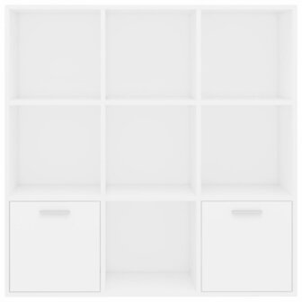 Boekenkast 98x30x98 cm bewerkt hout wit 8719883869742 7