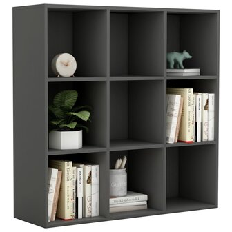 Boekenkast 98x29x97,5 cm bewerkt hout grijs 8719883869858 5