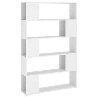 Boekenkast/kamerscherm 100x24x155 cm bewerkt hout wit 8720286651537 2