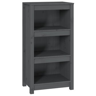 Boekenkast 50x35x97 cm massief grenenhout grijs 8720845556570 2