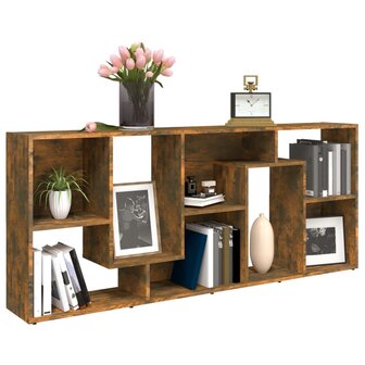 Boekenkast 67x24x161 cm bewerkt hout gerookt eikenkleurig 8720286954454 9