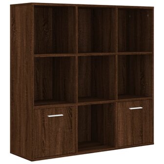 Boekenkast 98x30x98 cm bruineikenkleurig 8720286954324 2