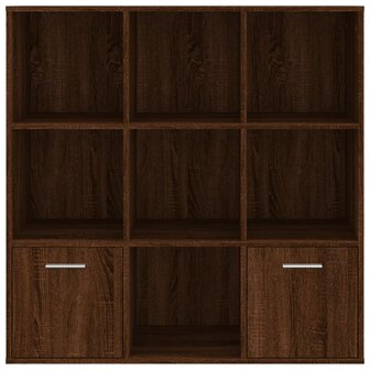 Boekenkast 98x30x98 cm bruineikenkleurig 8720286954324 3