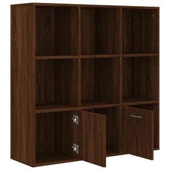 Boekenkast 98x30x98 cm bruineikenkleurig 8720286954324 6