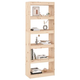 Boekenkast/kamerscherm 60x30x167,5 cm massief grenenhout 8720286608739 7